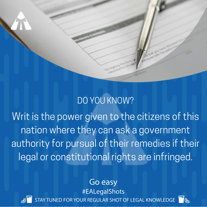 #EALegalShots Know Your Writs